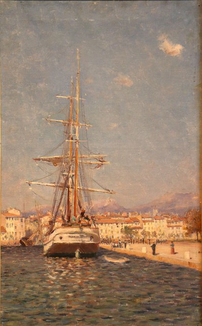The Port of Toulon by Frederic Montenard